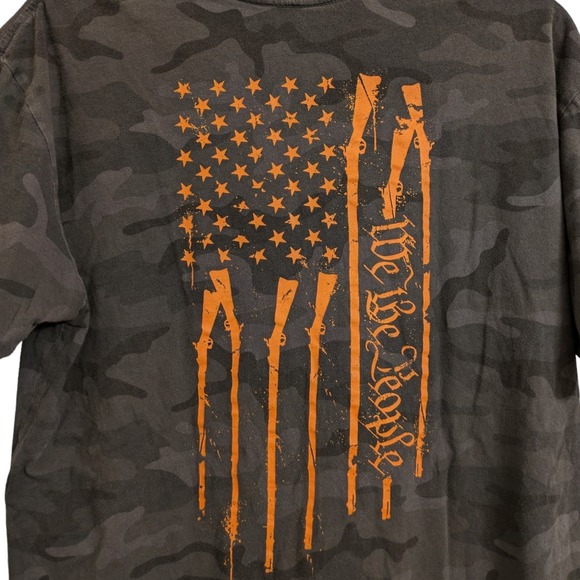 HOWITZER We The People Guns Flag T-Shirt Men's Large - Picture 3 of 7